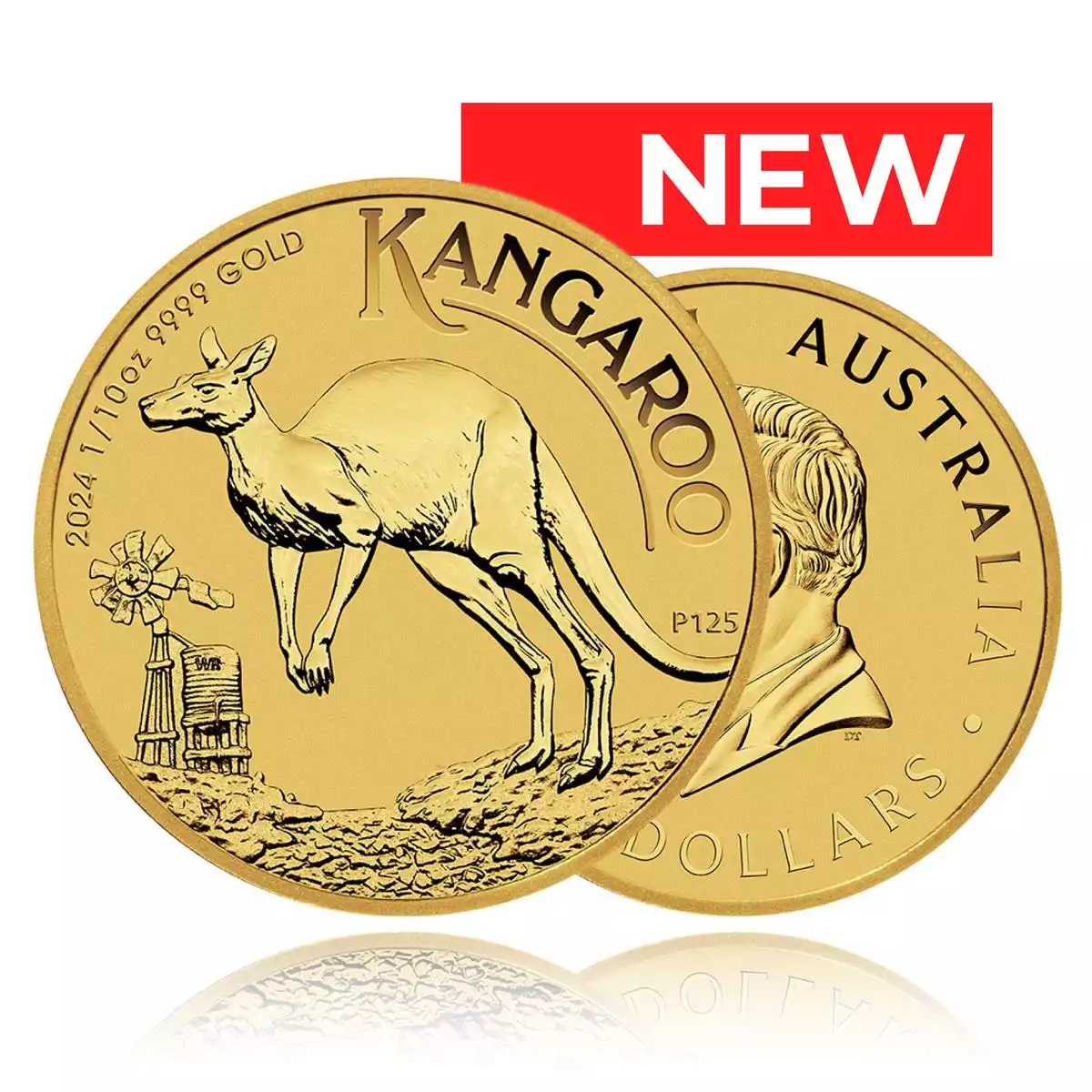 1/10oz Gold Coin 2024 Kangaroo - Perth Mint | Ainslie Bullion