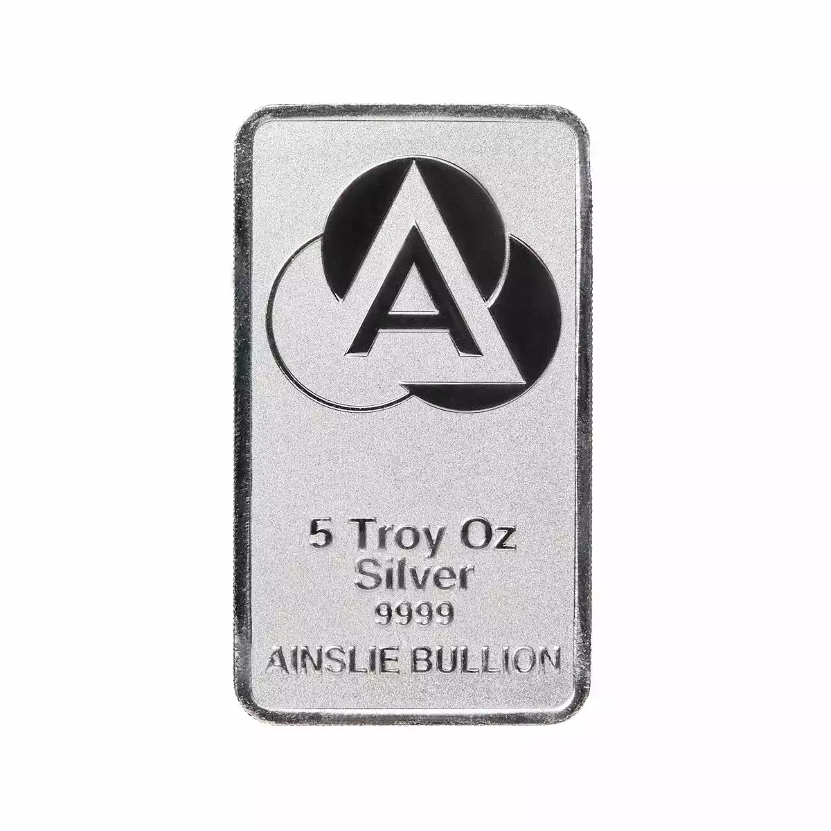 5oz Ainslie Minted Silver Bar Ainslie Bullion