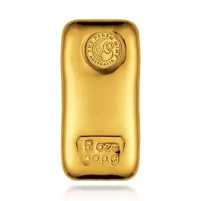 5oz Perth Mint Cast Gold Bar