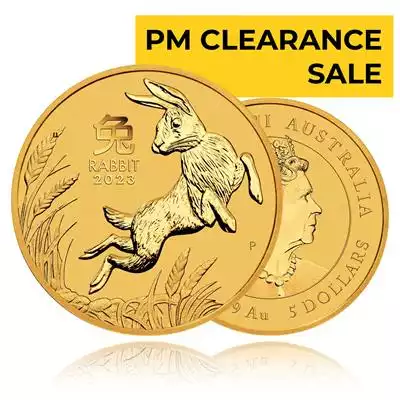 1/20oz Gold Coin 2023 Year of the Rabbit - Perth Mint