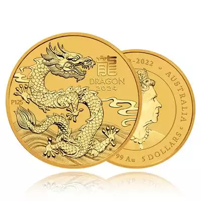 1/20oz Gold Coin 2024 Year of the Dragon - Perth Mint