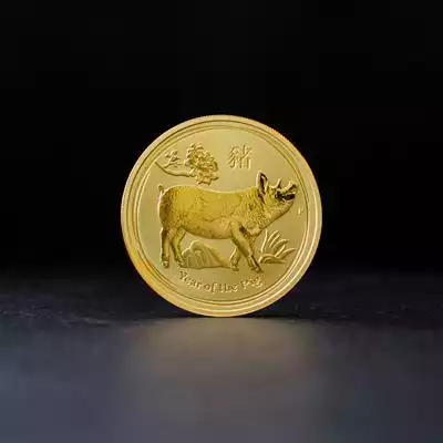 1/10oz Gold Coin 2019 Year of the Pig - Perth Mint