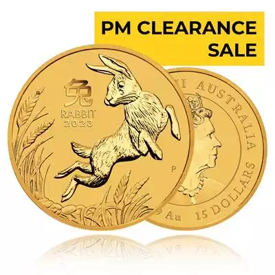 1/10oz Gold Coin 2023 Year of the Rabbit - Perth Mint