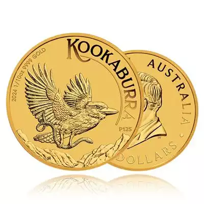 1/10oz Gold Coin 2024 Kookaburra - Perth Mint