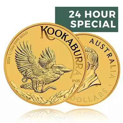 1/10oz Gold Coin 2024 Kookaburra - Perth Mint