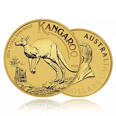 1/10oz Gold Coin 2024 Kangaroo - Perth Mint