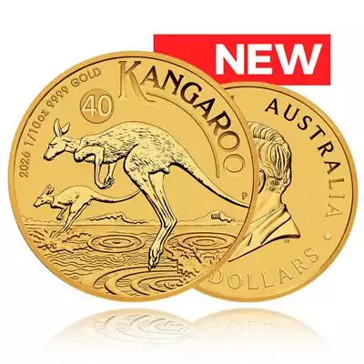 1/10oz Gold Coin 2026 Kangaroo - Perth Mint