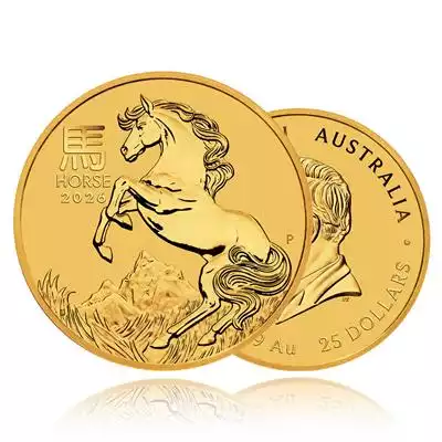 1/4oz Gold Coin 2026 Year of the Horse - Perth Mint