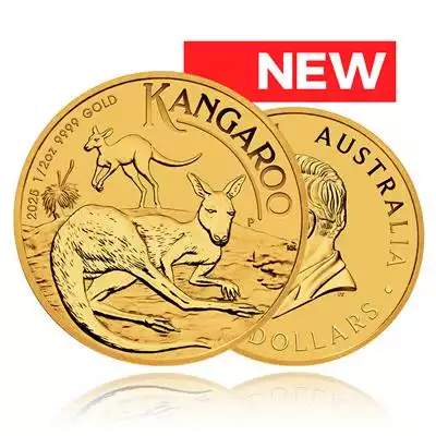 1/2oz Gold Coin 2025 Kangaroo - Perth Mint