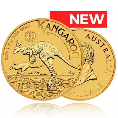 1/2oz Gold Coin 2026 Kangaroo - Perth Mint