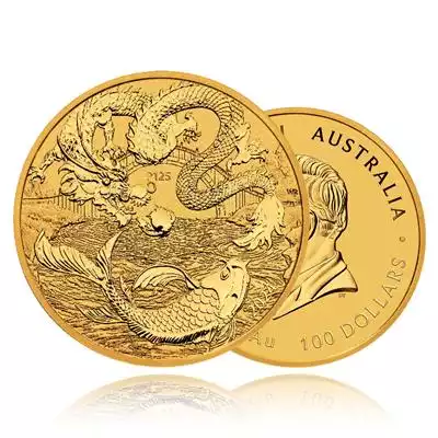 1oz Gold Coin 2024 Dragon and Koi - Perth Mint