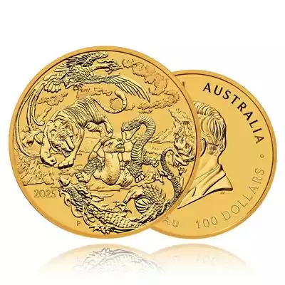 1oz Gold Coin 2025 Four Guardians - Perth Mint