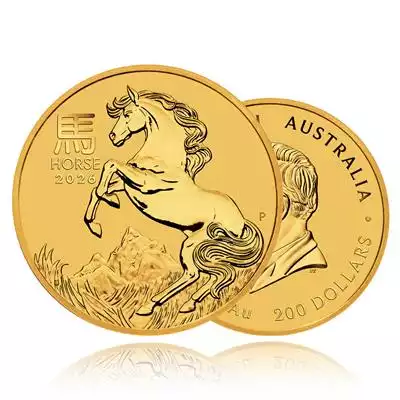 2oz Gold Coin 2026 Year of the Horse - Perth Mint