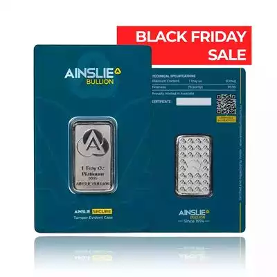 1oz Ainslie Minted Platinum bar