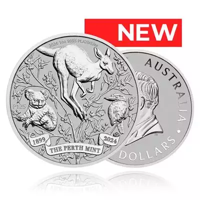 1oz Platinum Coin 125th Anniversary - Perth Mint