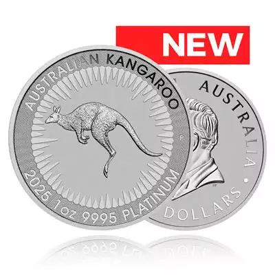 1oz Platinum Coin 2025 Kangaroo - Perth Mint