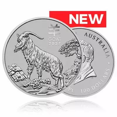 1oz Platinum Coin 2027 Year of the Goat - Perth Mint