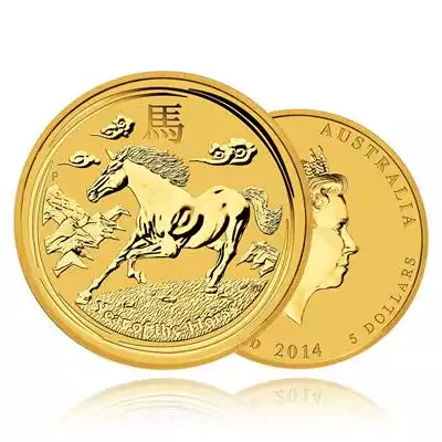 1/20oz Gold Coin 2014 Year of the Horse - Perth Mint 