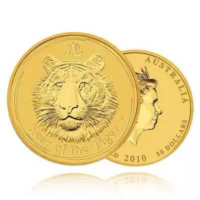 1/2oz Gold Coin 2010 Year of the Tiger - Perth Mint 