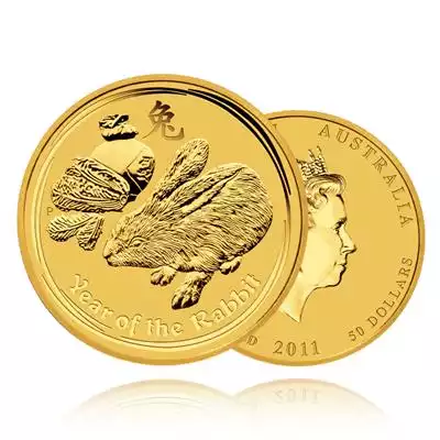 1/2oz Gold Coin 2011 Year of the Rabbit - Perth Mint