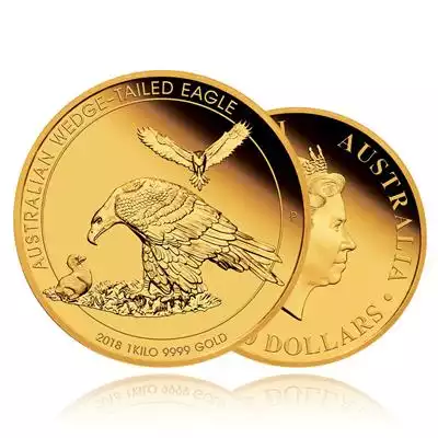 1kg Gold Coin 2018 Wedge Tailed Eagle - Perth Mint (incl GST)