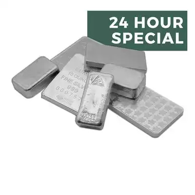 10oz Silver Bar - Various Brands