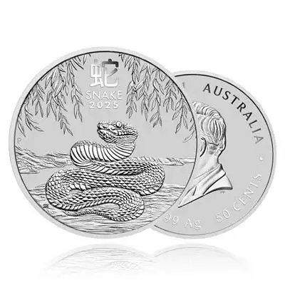 1/2oz Silver Coin 2025 Year of the Snake - Perth Mint