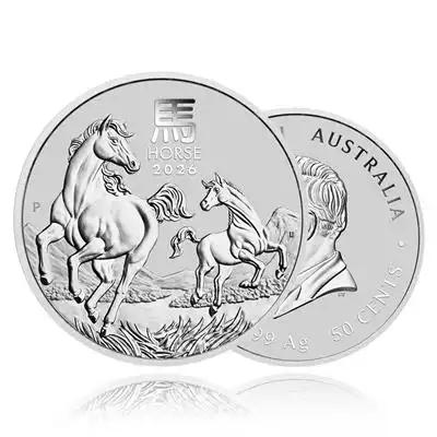 1/2oz Silver Coin 2026 Year of the Horse - Perth Mint