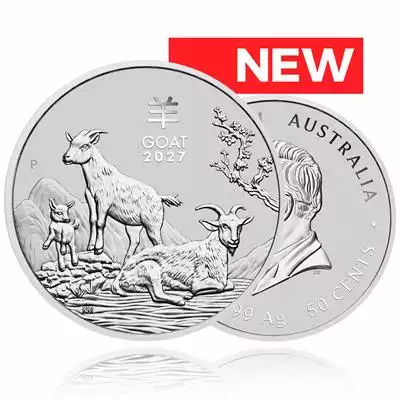 1/2oz Silver Coin 2027 Year of the Goat - Perth Mint