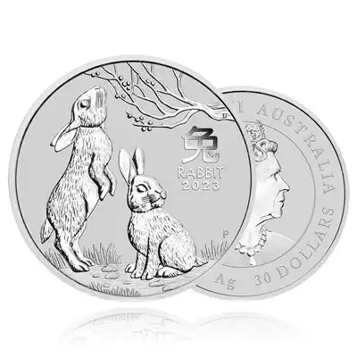 1kg Silver Coin 2023 Year of the Rabbit - Perth Mint