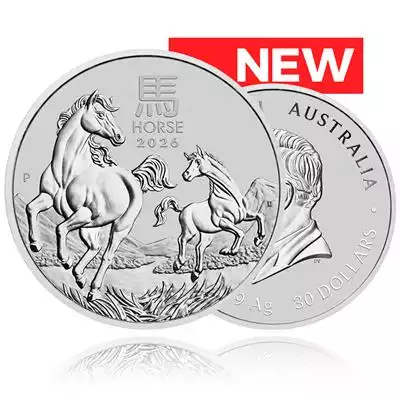 1kg Silver Coin 2026 Year of the Horse - Perth Mint