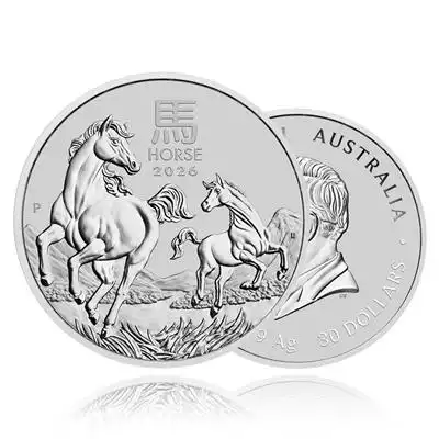 1kg Silver Coin 2026 Year of the Horse - Perth Mint