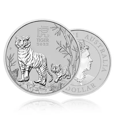 1oz Silver Coin 2022 Year of the Tiger - Perth Mint