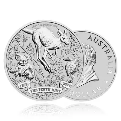 1oz Silver Coin 125th Anniversary - Perth Mint
