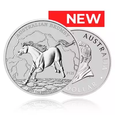 1oz Silver Coin 2024 Australian Brumby - Perth Mint