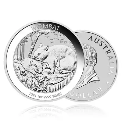 1oz Silver Coin 2024 Wombat - Perth Mint