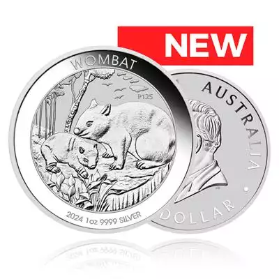 1oz Silver Coin 2024 Wombat - Perth Mint