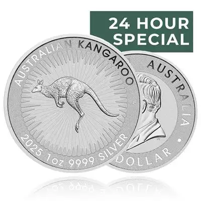 1oz Silver Coin 2025 Kangaroo - Perth Mint