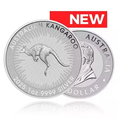 1oz Silver Coin 2025 Kangaroo - Perth Min