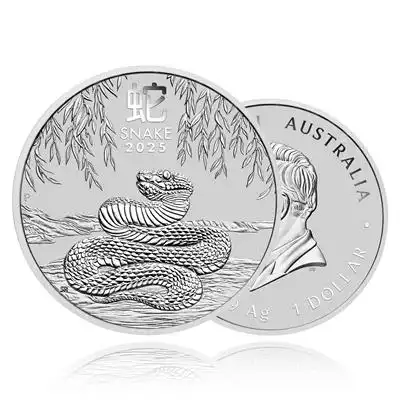 1oz Silver Coin 2025 Year of the Snake - Perth Mint