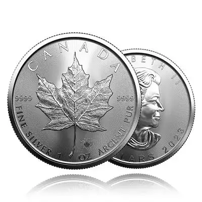 1oz Silver Maple Leaf Coins - Royal Canadian Mint
