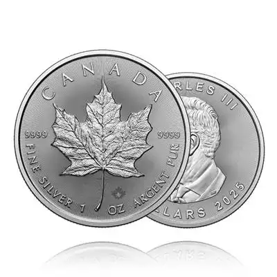 1oz Silver Maple Leaf Coins - Royal Canadian Mint