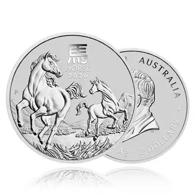 2oz Silver Coin 2026 Year of the Horse - Perth Mint