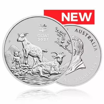 2oz Silver Coin 2027 Year of the Goat - Perth Mint