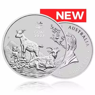 5oz Silver Coin - 2027 Year of the Goat - Perth Mint