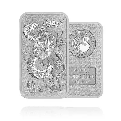 1oz Silver Minted Snake Bar